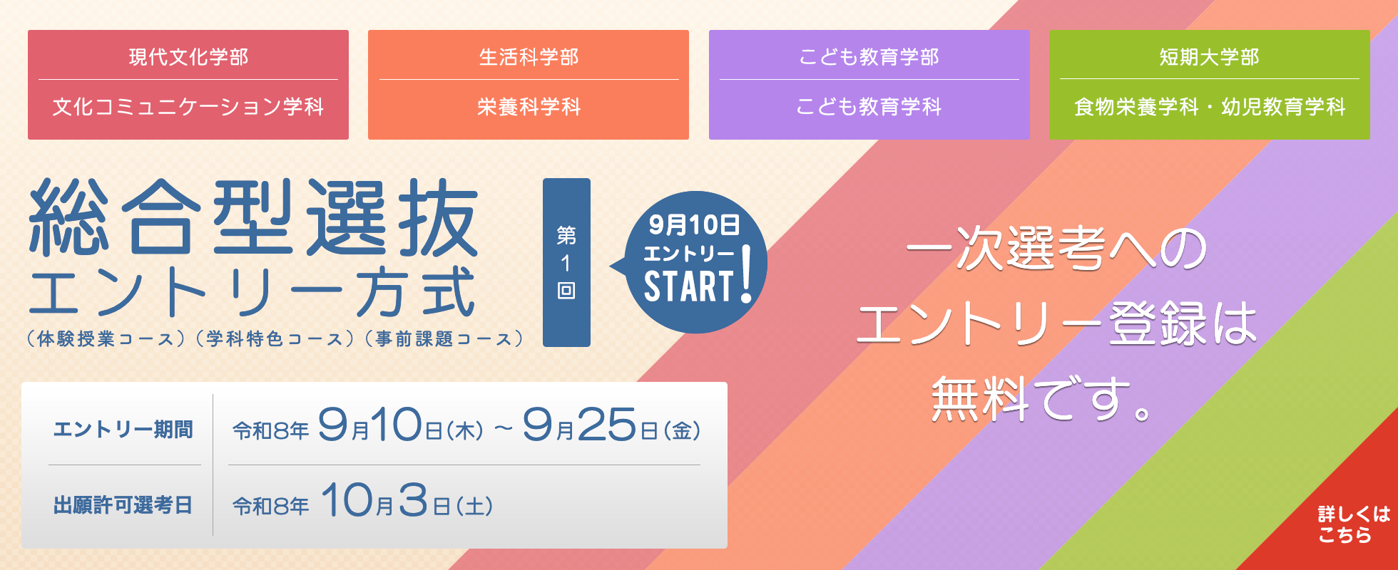 総合型選抜第1回